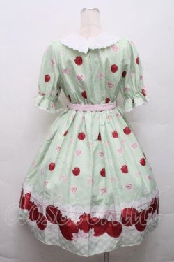 画像2: Chalmiere / スウィーティアップルワンピース  グリーン S-26-03-24-018-0-OP-AS-ZS