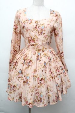 画像1: LIZ LISA / ローズブーケワンピース  ピンク S-26-03-24-026-LO-OP-HR-ZS