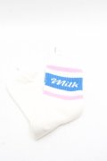 MILK / ロゴソックス  白 S-26-03-28-001-ML-ZA-AS-ZS