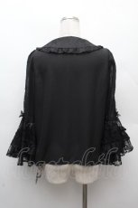 画像3: axes femme kawaii / レーシー姫袖ブラウス M 黒 S-26-03-28-033-AX-BL-TE-ZS (3)
