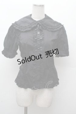 画像1: metamorphose / Lace up doll ハイウエストセット　ブラウス  黒 S-26-03-28-034-ME-OP-TE-ZS