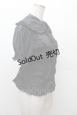 画像2: metamorphose / Lace up doll ハイウエストセット　ブラウス  黒 S-26-03-28-034-ME-OP-TE-ZS