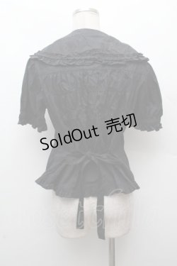 画像3: metamorphose / Lace up doll ハイウエストセット　ブラウス  黒 S-26-03-28-034-ME-OP-TE-ZS