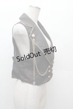 画像2: Amavel / Royal Princeの勲章ベスト  黒 S-26-03-28-035-CA-JA-AS-ZS