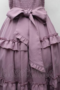 画像4: axes femme kawaii / ロマンティックフリルジャンパースカート M ラベンダー S-26-03-28-039-AX-OP-TE-ZS