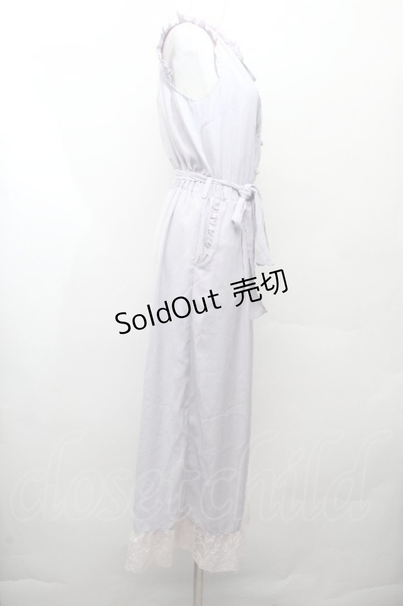 画像2: axes femme POETIQUE / フリルデザインコンビネゾン  ラベンダー S-26-03-28-040-AX-OP-AS-ZS (2)