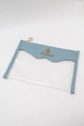 m petit by misako / 紅茶クリアポーチ  サックス S-26-03-28-005-LO-ZA-HR-ZS
