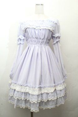 画像1: BABY,THE STARS SHINE BRIGHT / トリアノンシフォンワンピース  ラベンダー S-26-03-28-041-BA-OP-AS-ZS