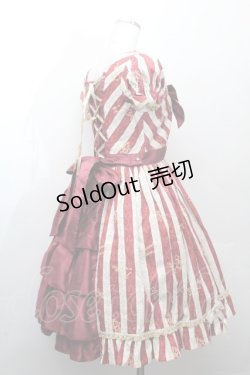 画像2: ALICE and the PIRATES / 眠れぬ宵闇マスカレイドジャンパースカートII  ワイン S-26-03-28-043-PA-OP-AS-ZS