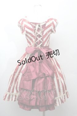 画像3: ALICE and the PIRATES / 眠れぬ宵闇マスカレイドジャンパースカートII  ワイン S-26-03-28-043-PA-OP-AS-ZS