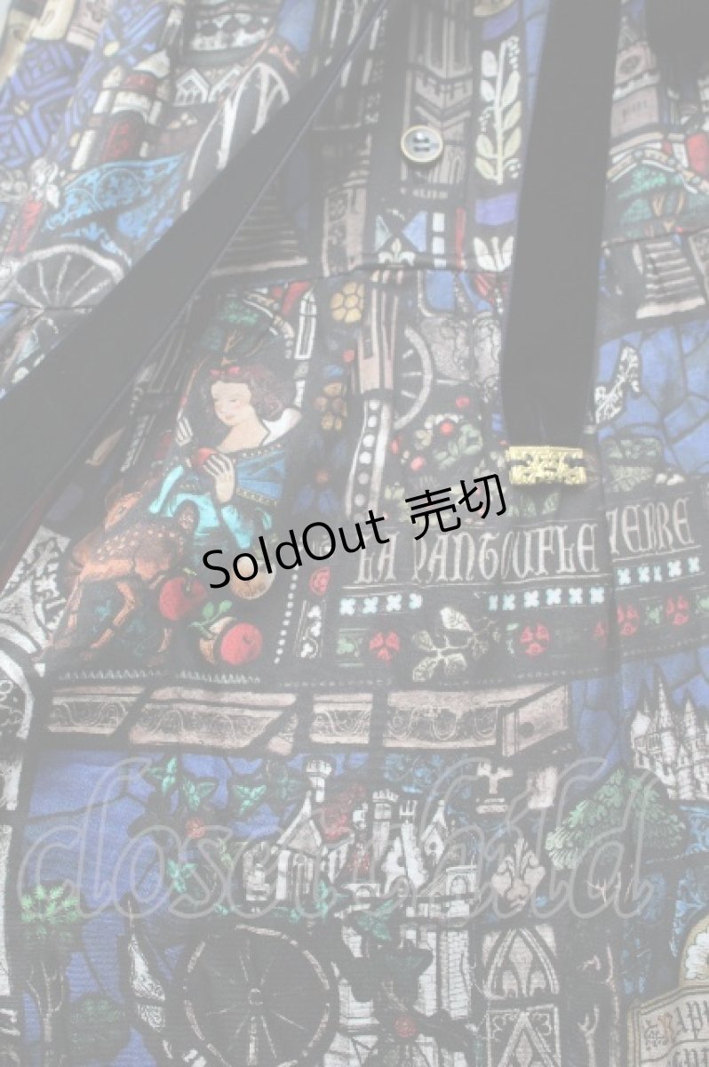画像4: Jane Marple / Grimm stained glassギャザードレス  紺 S-26-03-28-044-JM-OP-AS-ZS (4)