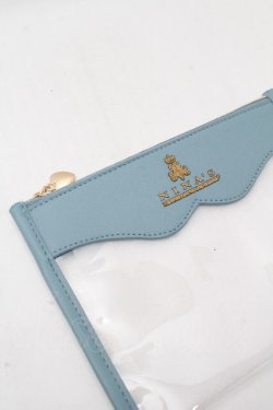 画像3: m petit by misako / 紅茶クリアポーチ  サックス S-26-03-28-005-LO-ZA-HR-ZS