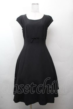 画像1: an another angelus / リボンワンピース  黒 S-26-03-28-047-CA-OP-AS-ZS