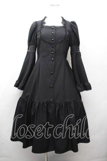 MIHO MATSUDA / ウールコート・ユリズ S ブラック Rosé Coat by Miho Matsuda