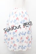 Jane Marple / Anniversary ribbonsダブルタックスカート  白 S-26-03-28-049-JM-SK-AS-ZS