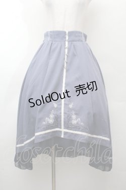 画像1: axes femme / 薔薇刺繍フィッシュテールスカート  ラベンダー S-26-03-28-051-AX-SK-AS-ZS