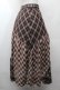 画像2: axes femme / チェック切替ロングスカート  ブラウス S-26-03-28-052-AX-SK-AS-ZS (2)