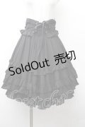 Chalmiere / レースアップフリルスカート M 黒 S-26-03-28-053-0-SK-TE-ZS