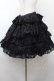 画像2: FRILL / 総レースティアードスカート  黒 S-26-03-28-054-HN-SK-HR-ZS (2)