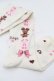 画像2: BABY,THE STARS SHINE BRIGHT / くみゃちゃんのSweet Heart Check柄オーバーニーソックス  アイボリー S-26-03-28-002-BA-ZA-HR-ZS (2)