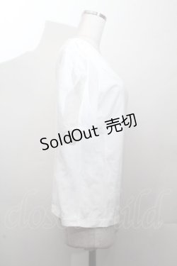 画像2: Jane Marple / チュール袖Tシャツ  白 S-26-03-28-020-JM-TS-AS-ZS