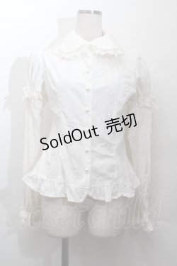 画像1: Angelic Pretty / メアリーロマンスDollブラウス  白 S-26-03-28-021-AP-BL-TE-ZS