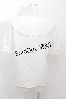 画像3: Amavel / ファンシーリボンうさくまメッセージブラウス  白ｘグリーン S-26-03-28-022-CA-BL-AS-ZS