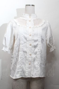 画像1: Amavel / ヨークレース切替ブラウス  オフ S-26-03-28-023-CA-BL-AS-ZS