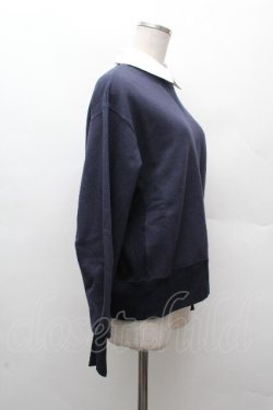 画像3: Jane Marple Dans Le Salon / 襟付スウェット  紺 S-26-03-28-026-JM-TO-AS-ZS