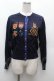 画像1: Jane Marple / Our courageエンブロイダリーカーディガン  紺 S-26-03-28-027-JM-JA-AS-ZS (1)