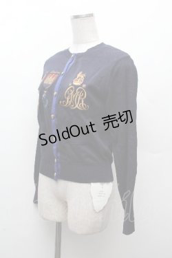 画像2: Jane Marple / Our courageエンブロイダリーカーディガン  紺 S-26-03-28-027-JM-JA-AS-ZS