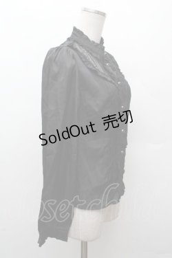 画像2: Amavel / ヨークレース切替ブラウス  黒 S-26-03-28-028-CA-BL-AS-ZS