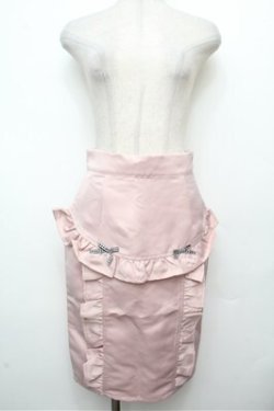 画像1: Honey Cinnamon / フリルタイトスカート F ピンク S-26-03-29-1028-LO-SK-OW-ZS