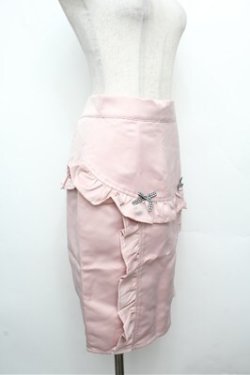 画像3: Honey Cinnamon / フリルタイトスカート F ピンク S-26-03-29-1028-LO-SK-OW-ZS