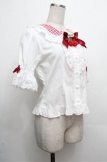 画像3: BABY,THE STARS SHINE BRIGHT / ゆらゆらいちごのHappy Berry Presentギンガムブラウス  赤ｘ白 S-26-03-29-1004-BA-BL-HR-ZS (3)