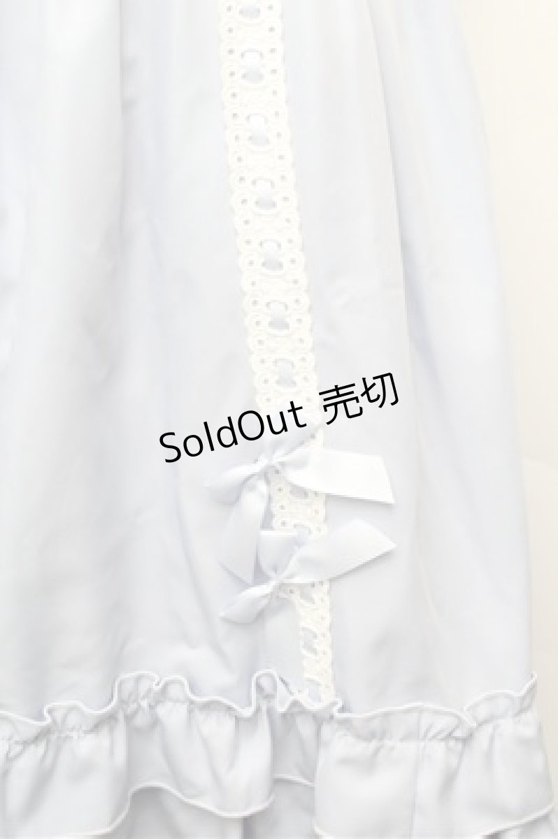 画像5: Amavel / Dreamy Ribbon Wrappingフリルスカート  サックス S-26-03-29-1031-CA-SK-HR-ZS (5)