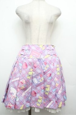 画像1: Angelic Pretty / Fancy Stationeryスカート  ラベンダー S-26-03-29-1032-AP-SK-SZ-ZS