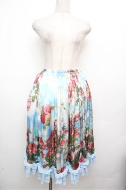 画像1: Triple fortune / 天空薔薇スカート  サックス S-26-03-29-1035-EL-SK-HR-ZS