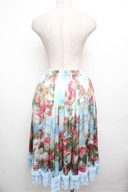 画像2: Triple fortune / 天空薔薇スカート  サックス S-26-03-29-1035-EL-SK-HR-ZS
