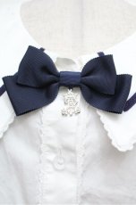 画像4: ALICE and the PIRATES / La brise chantanteセーラーカラーブラウス  ホワイト×ネイビー S-26-03-29-1005-PA-BL-SZ-ZS (4)