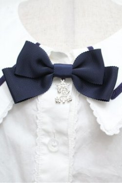 画像4: ALICE and the PIRATES / La brise chantanteセーラーカラーブラウス  ホワイト×ネイビー S-26-03-29-1005-PA-BL-SZ-ZS