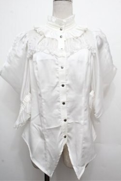 画像1: 星箱Works / ミッドナイトスターオフショルダー半袖ブラウス  白 S-26-03-29-1007-0-BL-HR-ZS