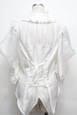 画像2: 星箱Works / ミッドナイトスターオフショルダー半袖ブラウス  白 S-26-03-29-1007-0-BL-HR-ZS