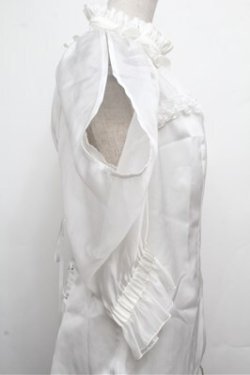 画像4: 星箱Works / ミッドナイトスターオフショルダー半袖ブラウス  白 S-26-03-29-1007-0-BL-HR-ZS