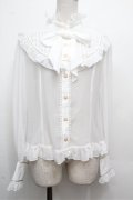 Angelic Pretty / シフォン切替ピンタックブラウス  白 S-26-03-29-1008-AP-BL-HR-ZS