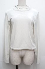 画像1: Jamie エーエヌケー / スタッズベロアトップス  オフ S-26-03-29-1011-LO-TO-HR-ZT548 (1)