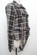 画像3: ALICE and the PIRATES / タータンチェック柄ハーネスベルト付きオーバーシャツ  グレー S-26-03-29-1014-PA-BL-AS-ZS (3)