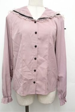 画像1: MA*RS / レースセーラー襟ブラウス  ピンク S-26-03-29-1016-EL-BL-HR-ZS