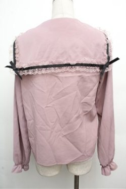 画像2: MA*RS / レースセーラー襟ブラウス  ピンク S-26-03-29-1016-EL-BL-HR-ZS