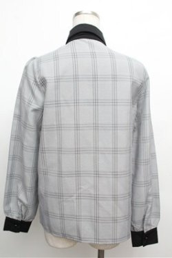 画像2: MA*RS / グレンチェックブラウス  グレー S-26-03-29-1017-EL-OP-AS-ZS